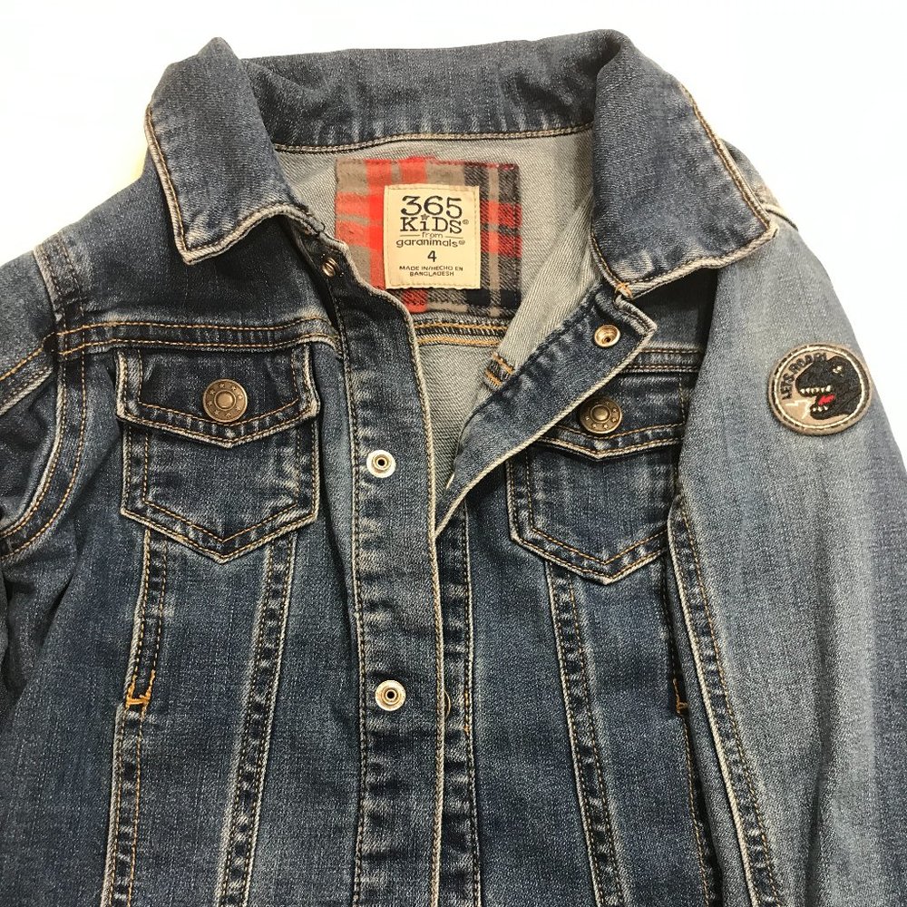 Garanimals Boys Jean Jacket with Dinosaur Patch